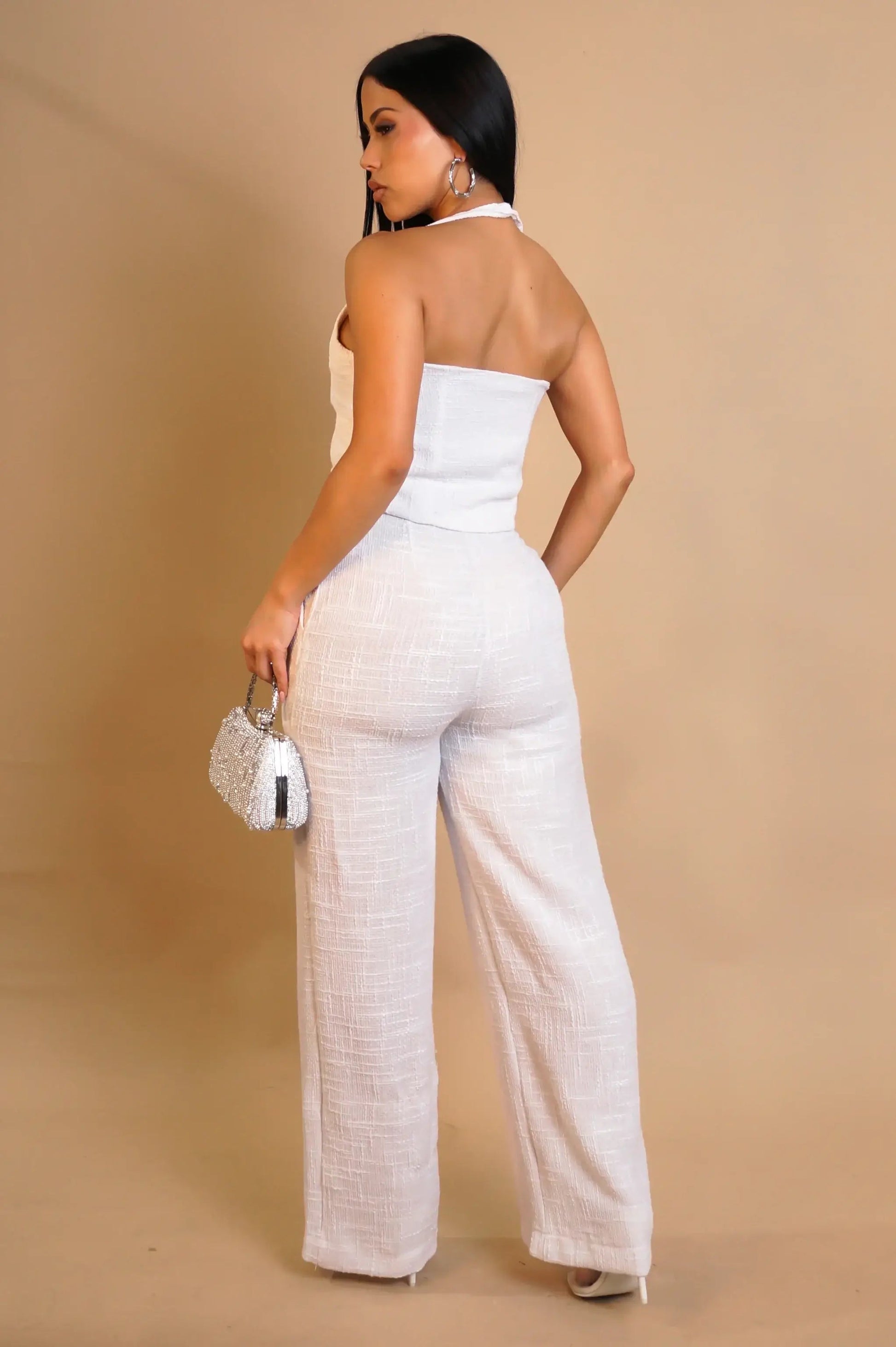 Golden Hour Halter Vest & Pant Set Alyssa Monroe Boutique LLC