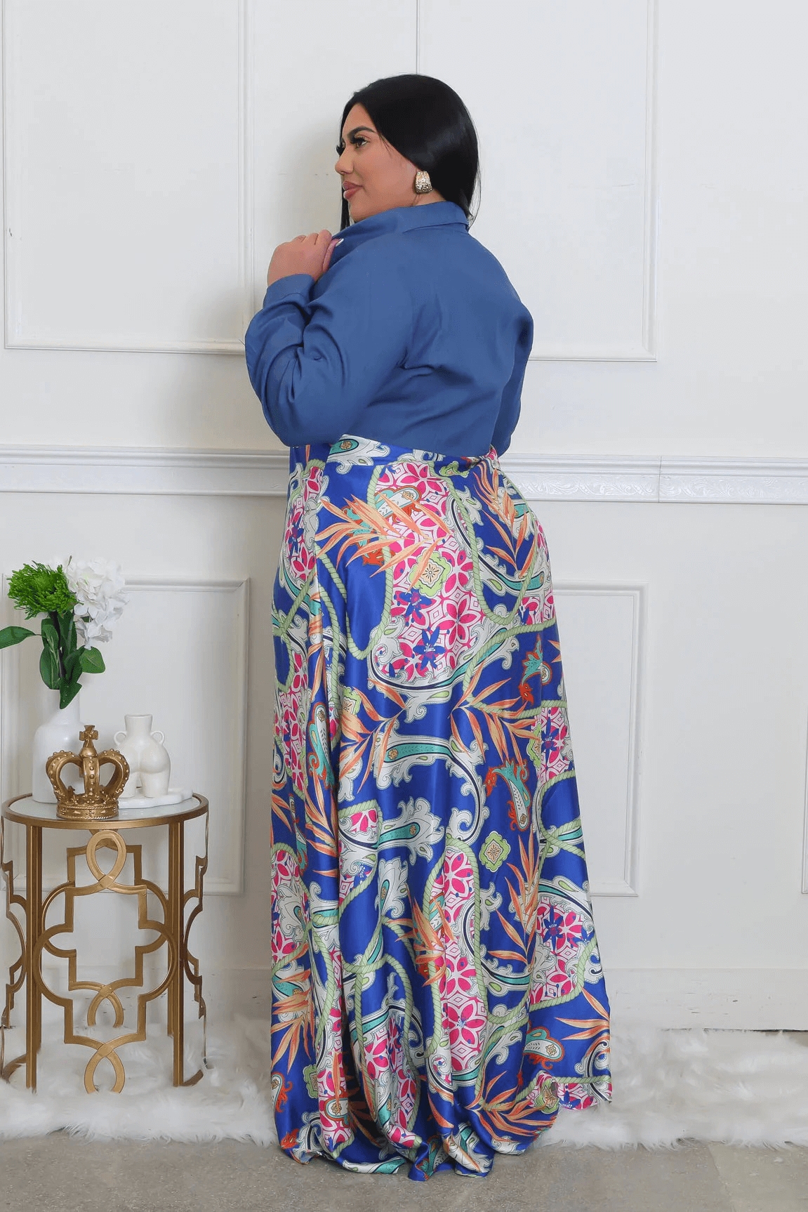 Boardroom to Brunch Maxi Shirt Dress Alyssa Monroe Boutique LLC