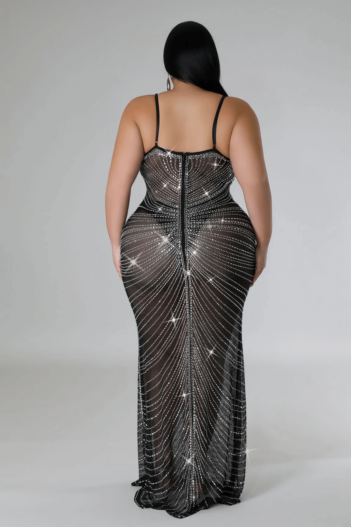 Center of Attention Rhinestone Gown Alyssa Monroe Boutique LLC